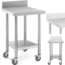 Tables – Table worktop on wheels with edge, 2 levels, - Carlat