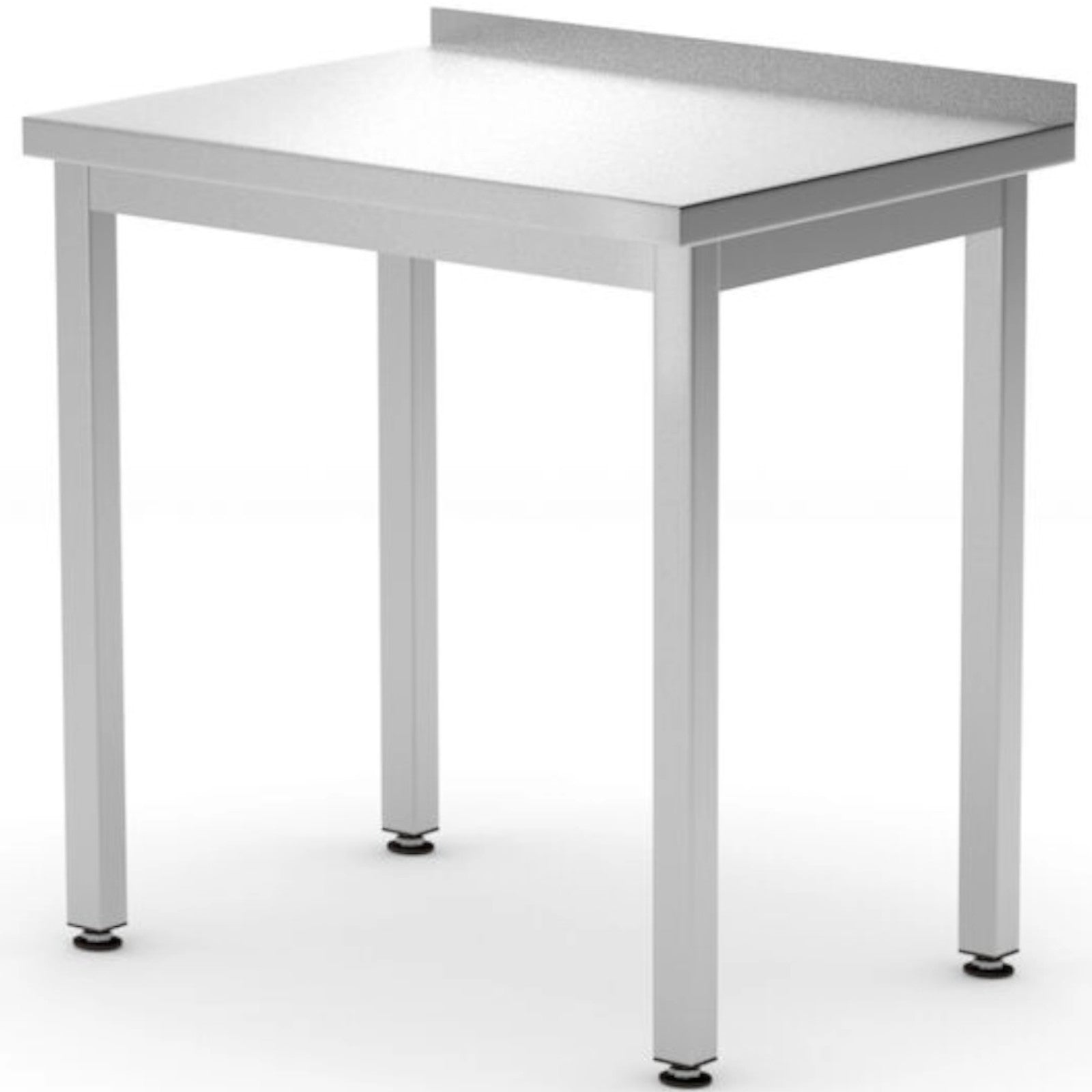 Tables – Wall-mounted worktop table with edge Budget Line STEEL - Carlat