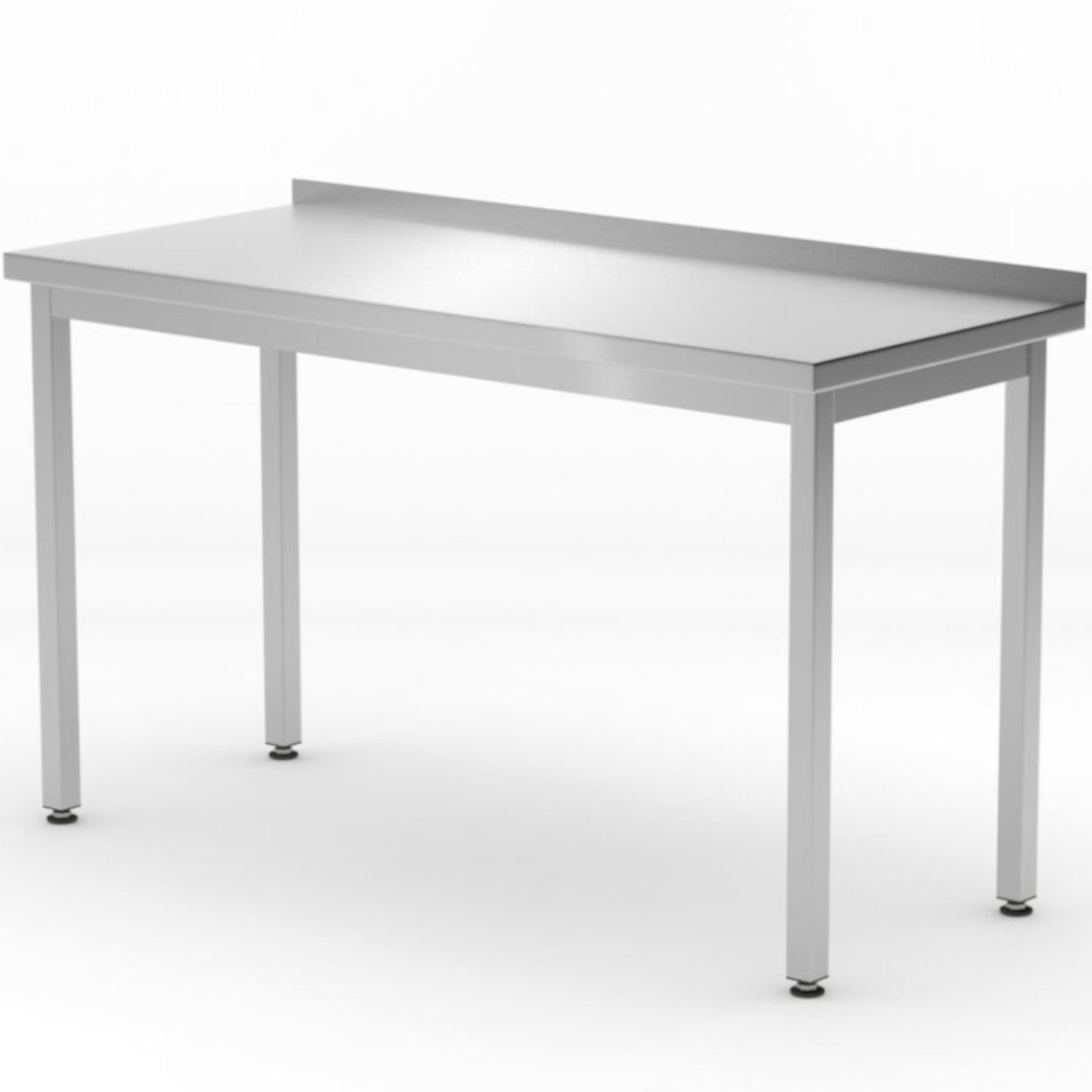 Tables – Wall-mounted worktop table with edge Budget Line STEEL - Carlat