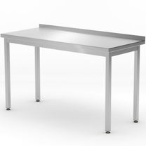 Tables – Wall-mounted worktop table with edge Budget Line STEEL - Carlat