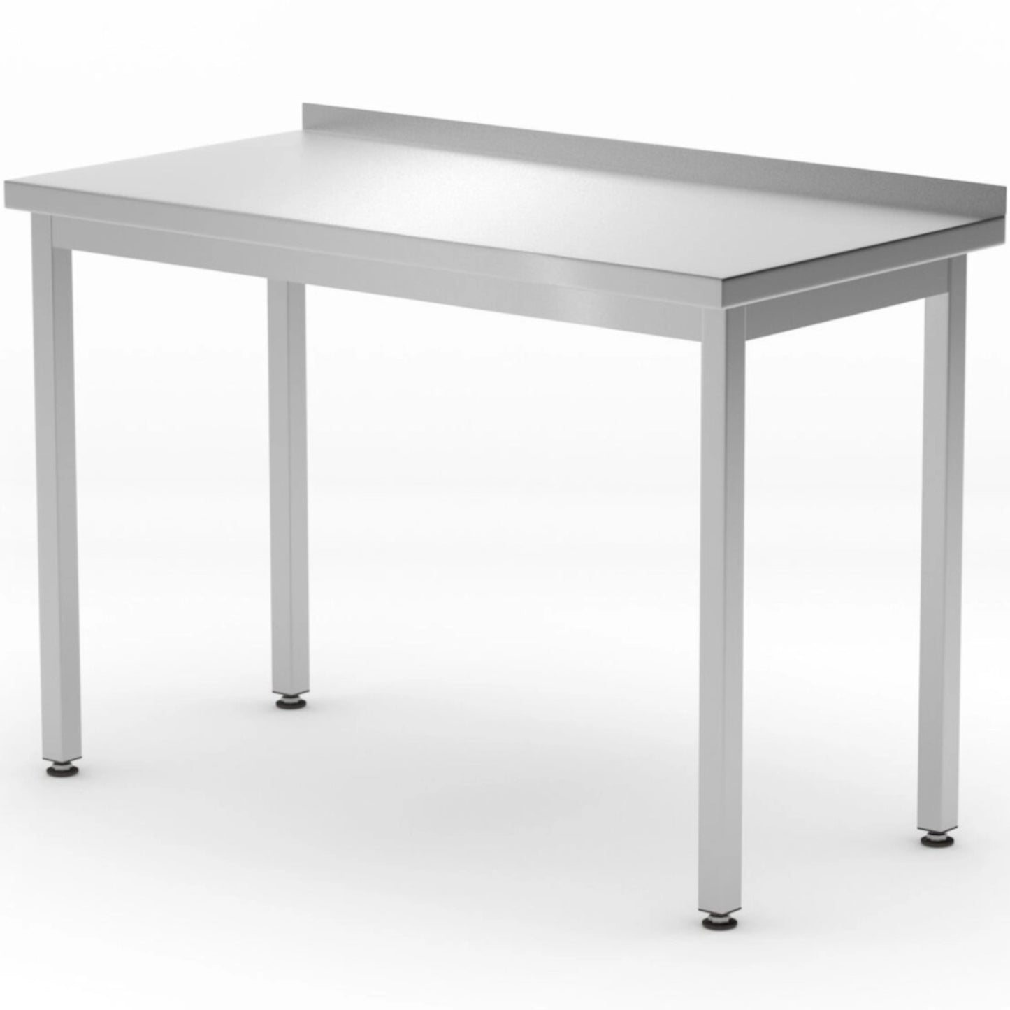 Tables – Wall-mounted worktop table with edge Budget Line STEEL - Carlat