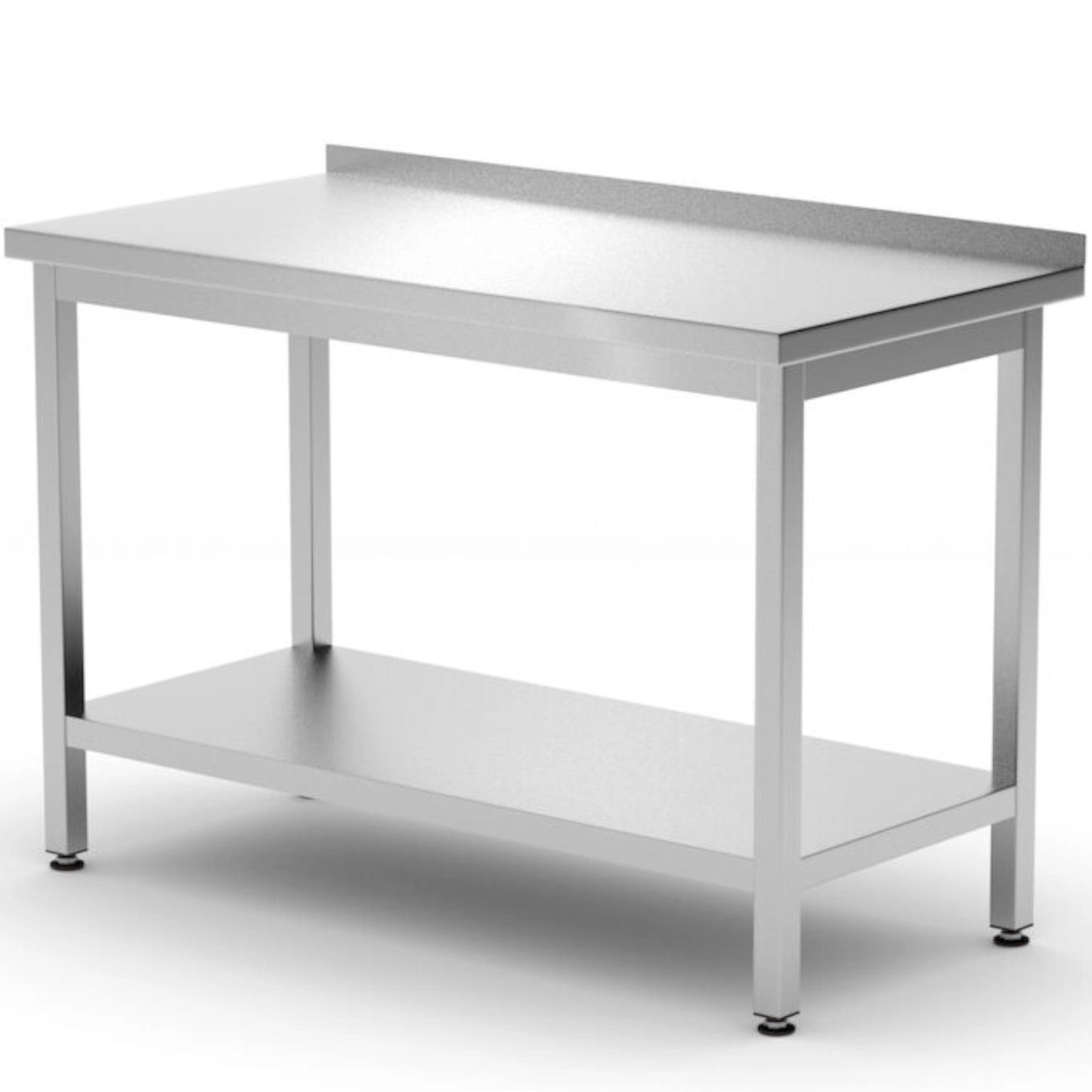 Tables – Wall-mounted worktop table with shelf edge Budget Line - Carlat