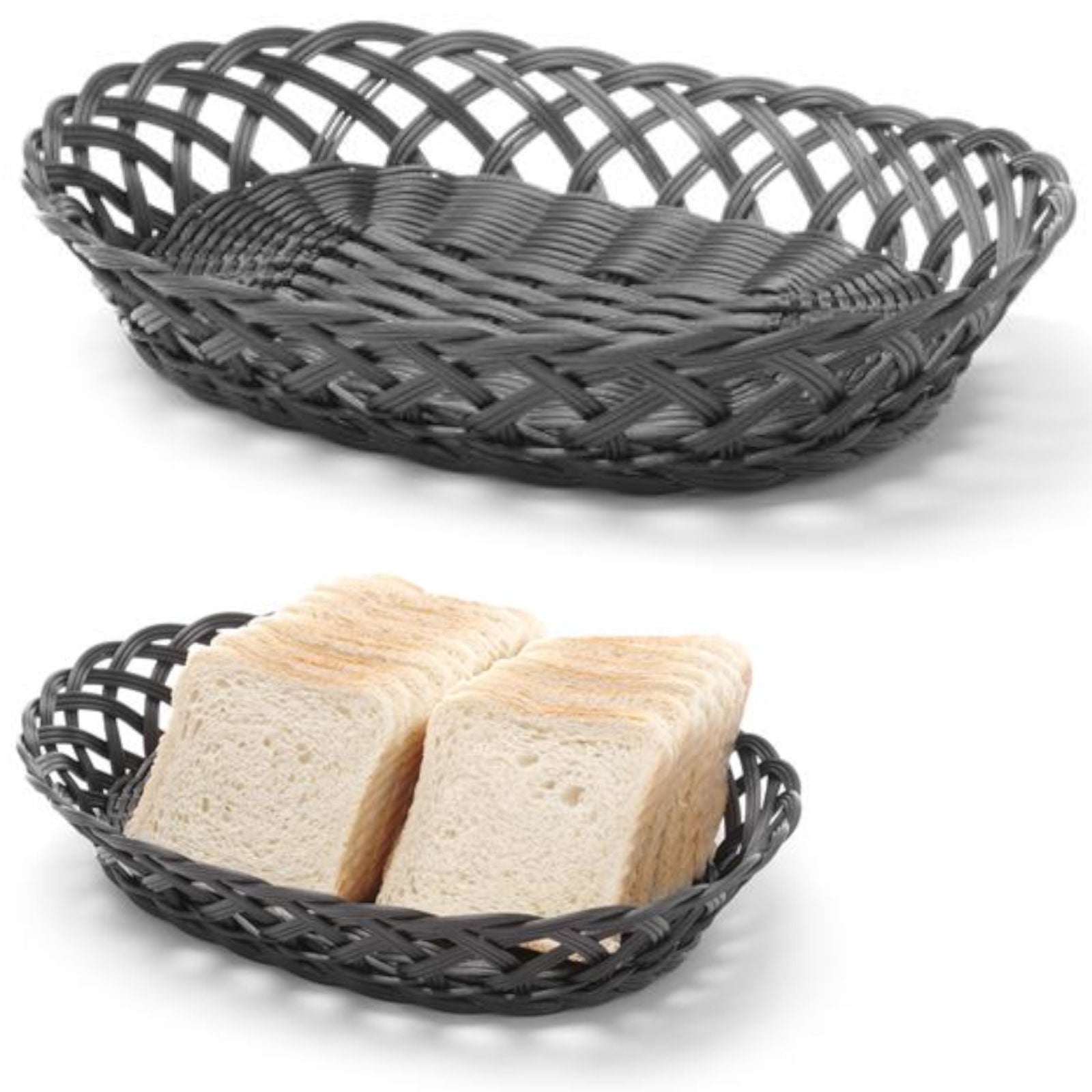 Tableware – Basket container for fruit and vegetables, braided, oval, - Carlat