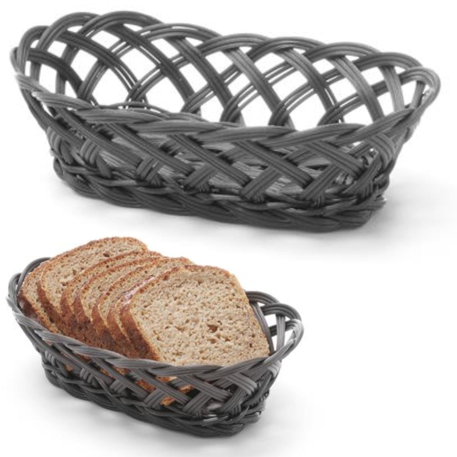 Tableware – Basket container for fruit and vegetables, braided, oval, - Carlat