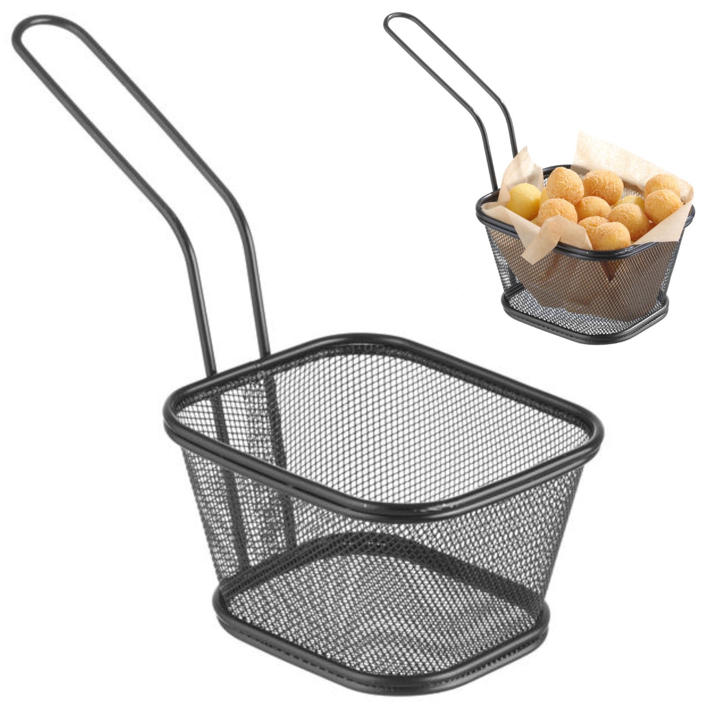 Tableware – Basket for serving fried French fries snacks with - Carlat