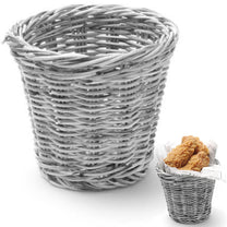 Tableware – Basket for serving fried snacks, gray melange, diameter. - Carlat
