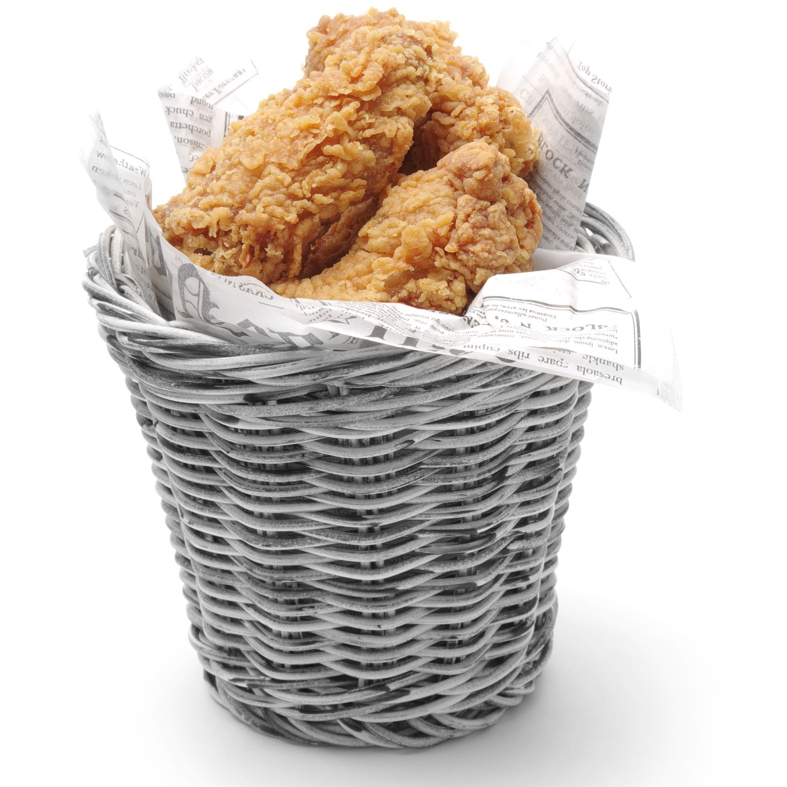 Tableware – Basket for serving fried snacks, gray melange, diameter. - Carlat