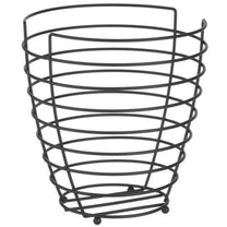 Tableware – Basket, wire fruit bowl, black with matte coating, - Carlat