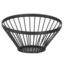 Tableware – Basket, wire fruit bowl, black with matte coating, - Carlat