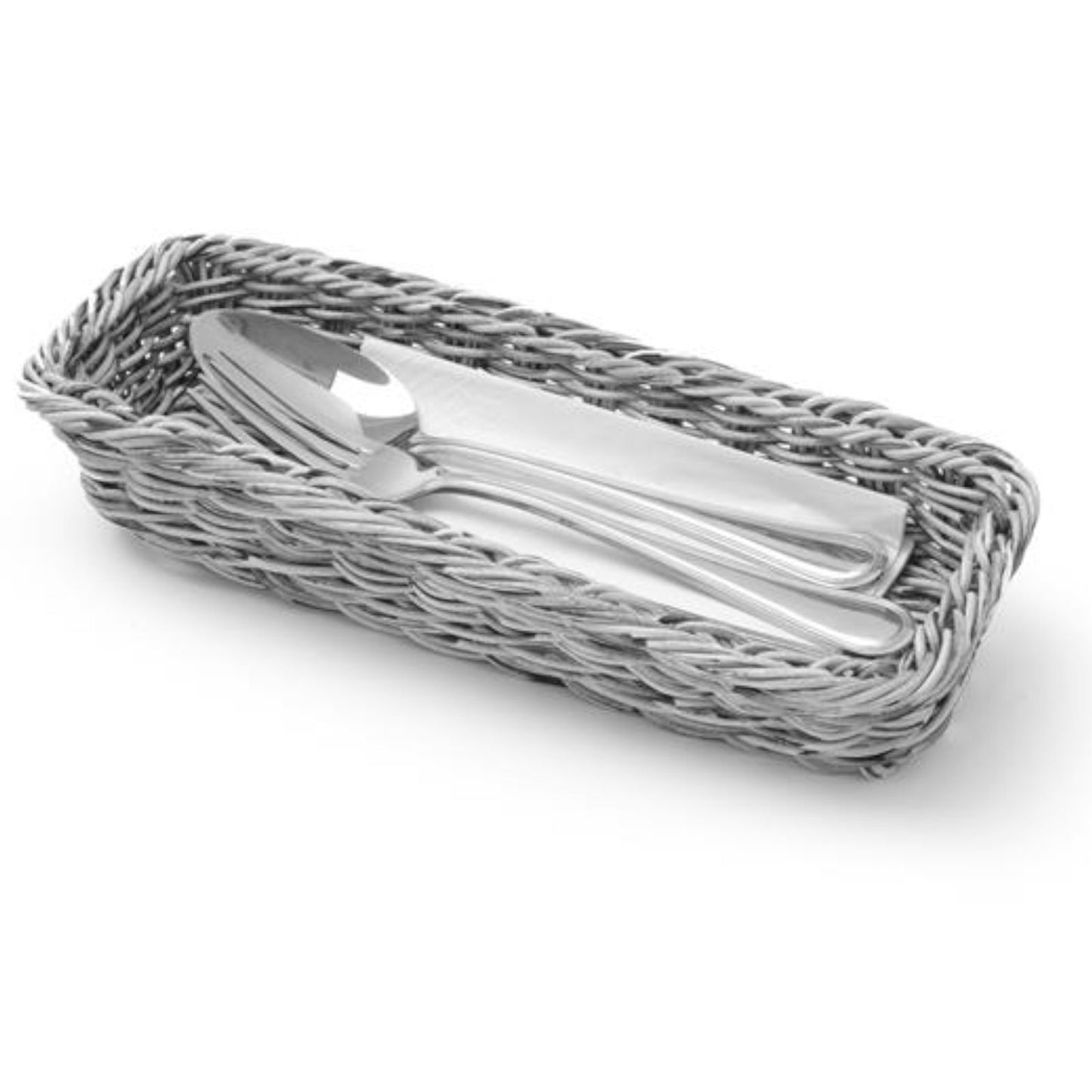 Tableware – Cutlery basket forks knives spoons gray melange 270x100x45 - Carlat