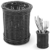 Tableware – Cutlery basket forks knives spoons round black diameter - Carlat