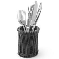 Tableware – Cutlery basket forks knives spoons round black diameter - Carlat