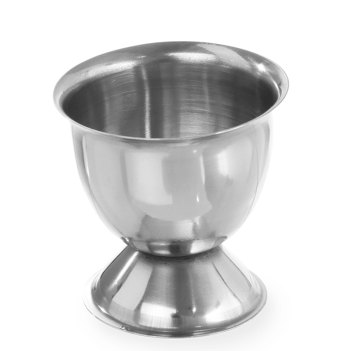 Tableware – Glass egg stand, stainless steel, set of 6 - Carlat