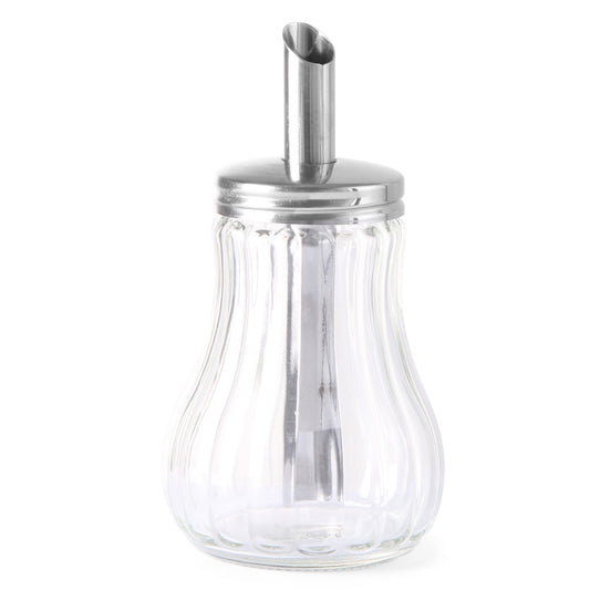 Tableware – Glass sugar bowl with sugar dispenser. 80mm 200ml - Carlat