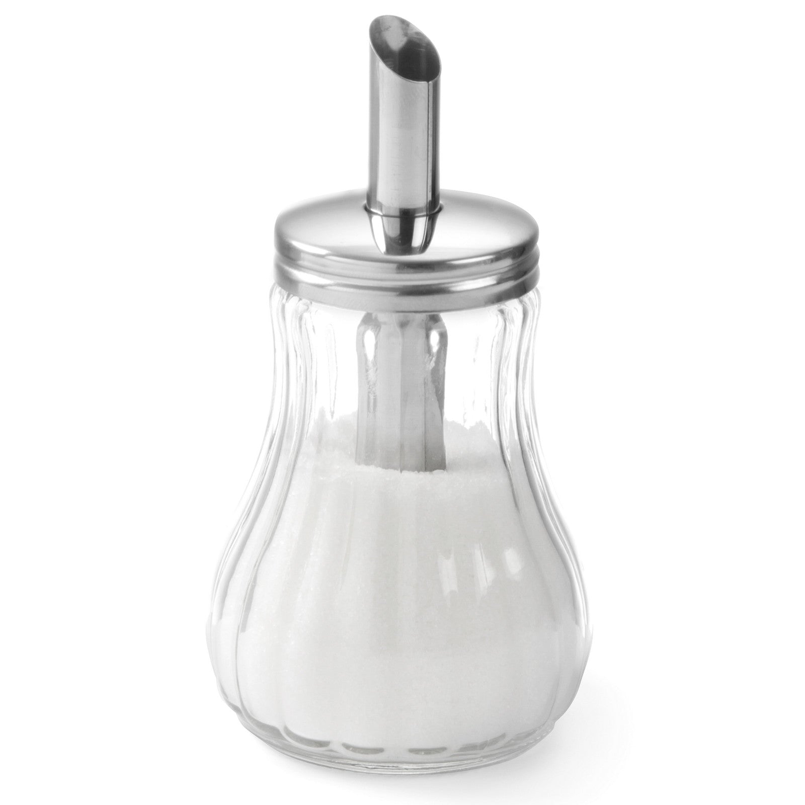 Tableware – Glass sugar bowl with sugar dispenser. 80mm 200ml - Carlat