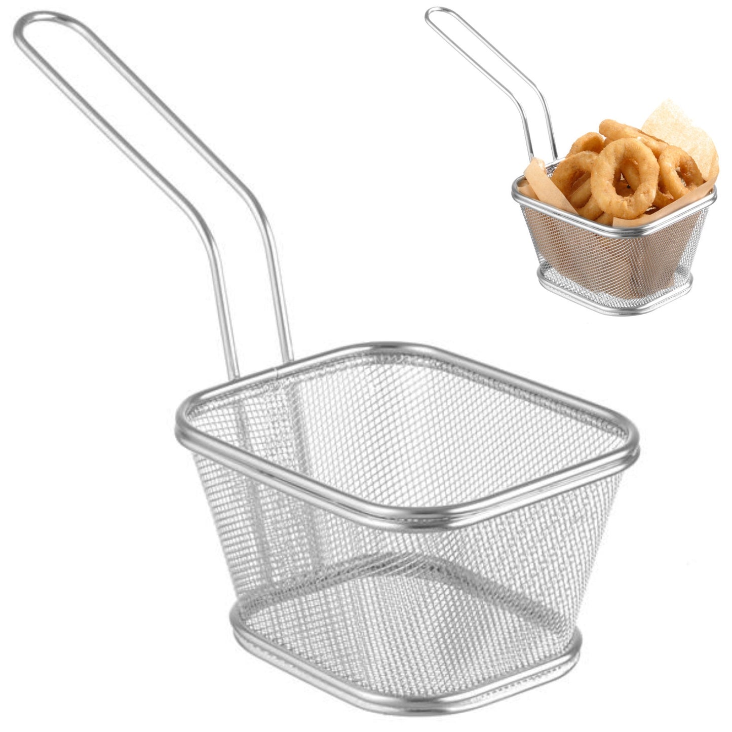 Tableware – Mini basket for serving fried snacks with handle - Carlat