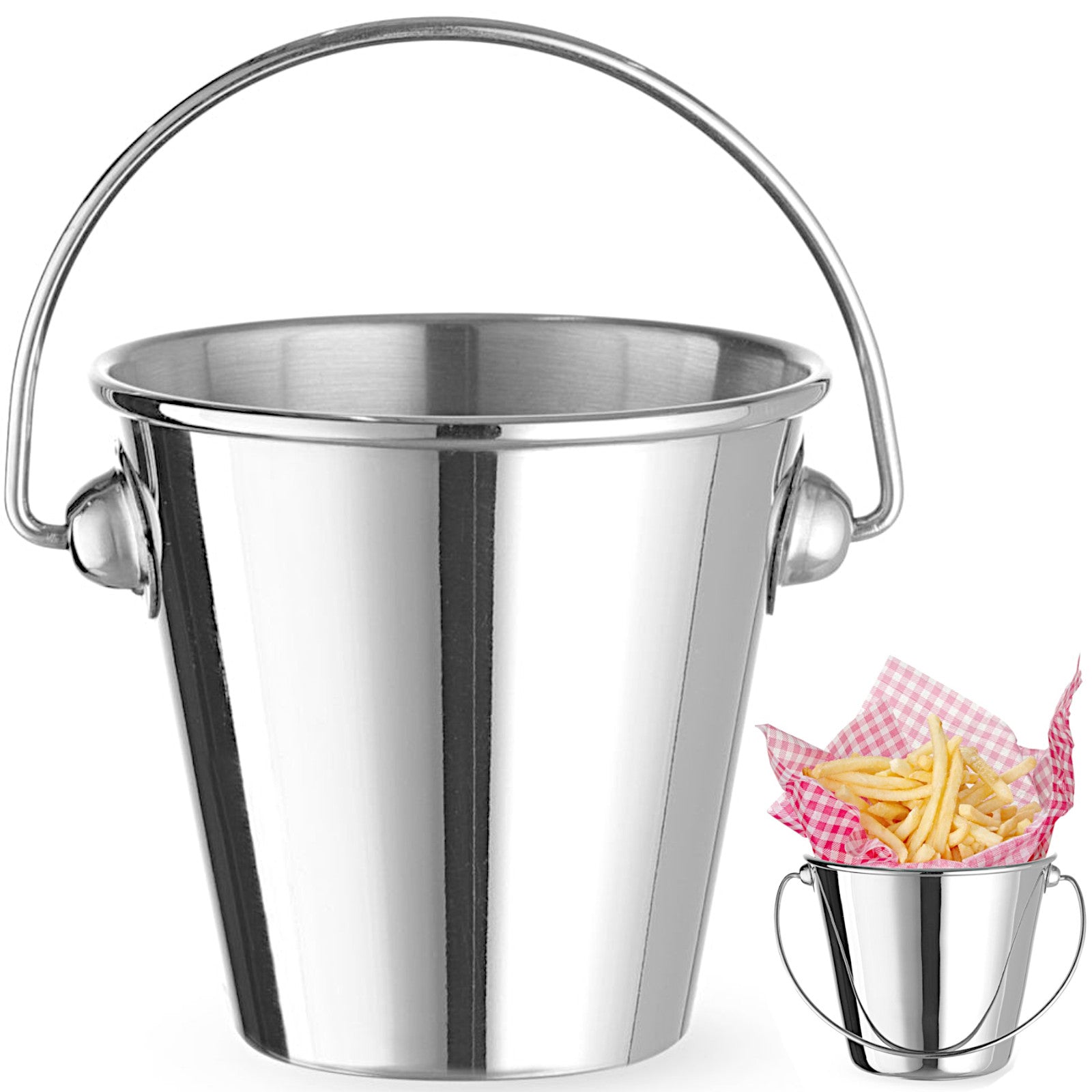 Tableware – Mini bucket with a handle for serving snacks, - Carlat