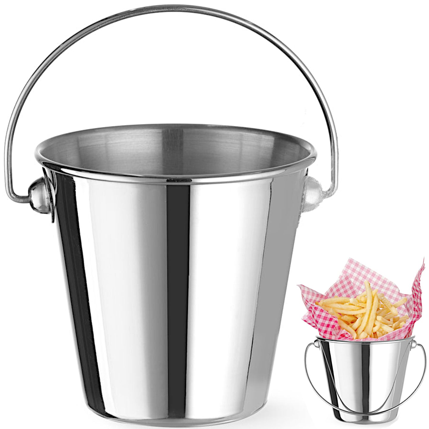 Tableware – Mini bucket with a handle for serving snacks, - Carlat
