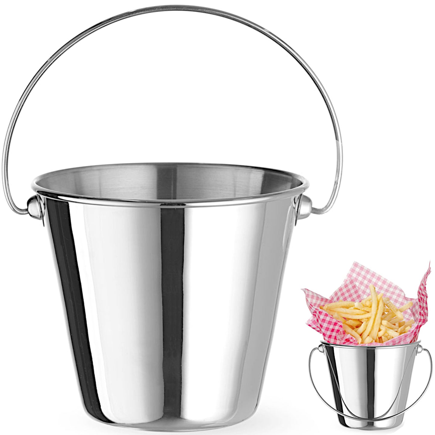 Tableware – Mini bucket with a handle for serving snacks, - Carlat