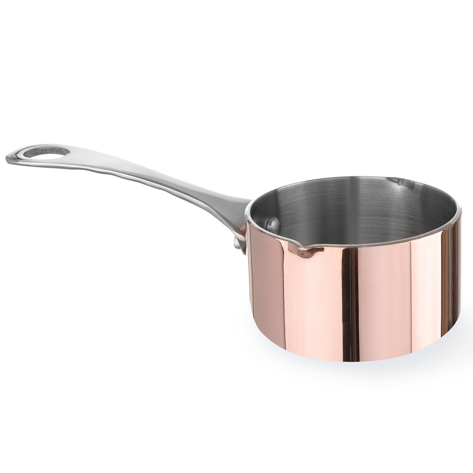 Tableware – Miniature saucepan with a spout, copper, diameter 75x(H)40mm - Carlat