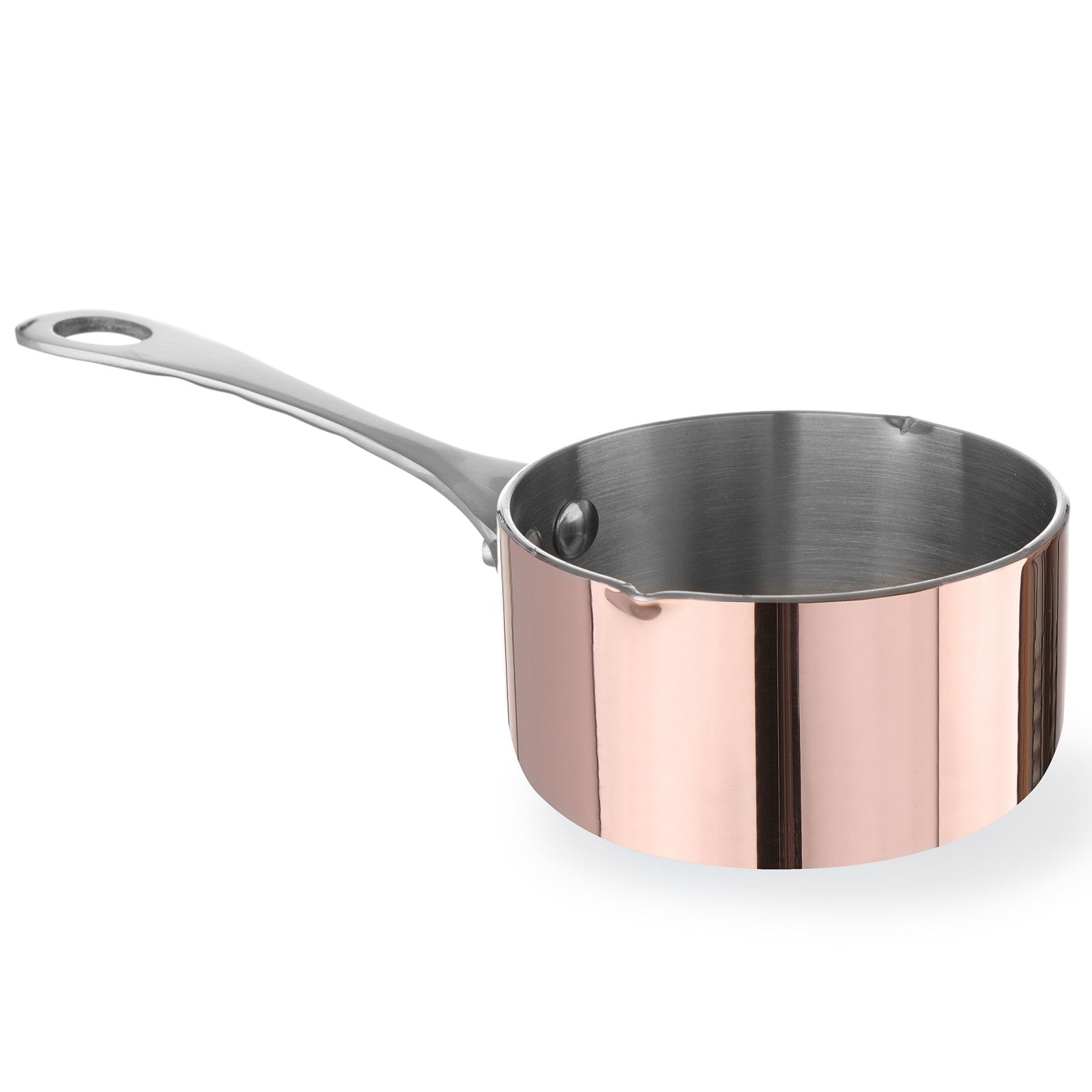 Tableware – Miniature saucepan with a spout, copper, diameter 85x(H)50mm - Carlat