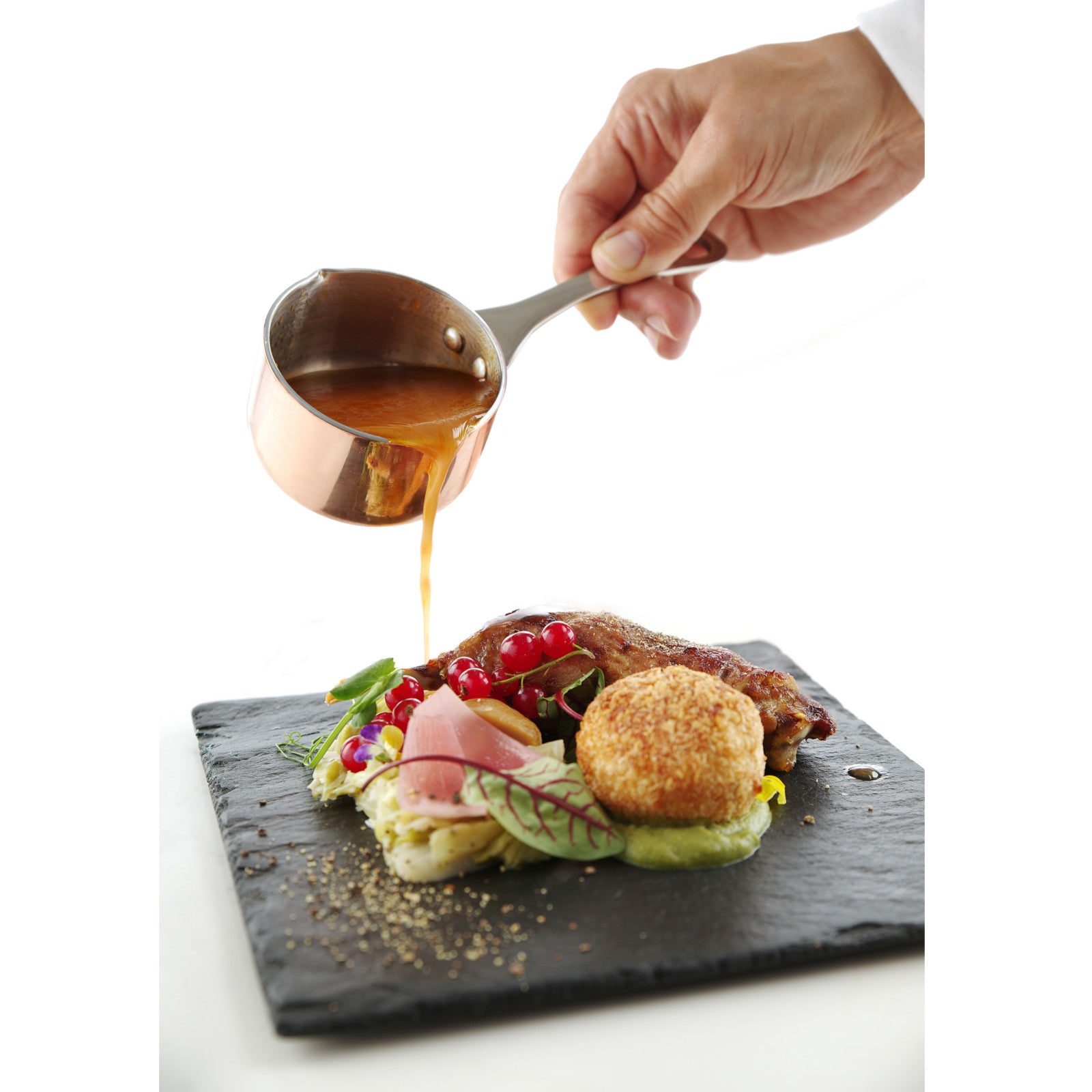 Tableware – Miniature saucepan with a spout, copper, diameter 85x(H)50mm - Carlat