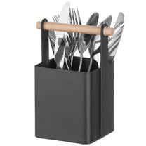 Tableware – Organizer table basket for cutlery with wooden handle - Carlat