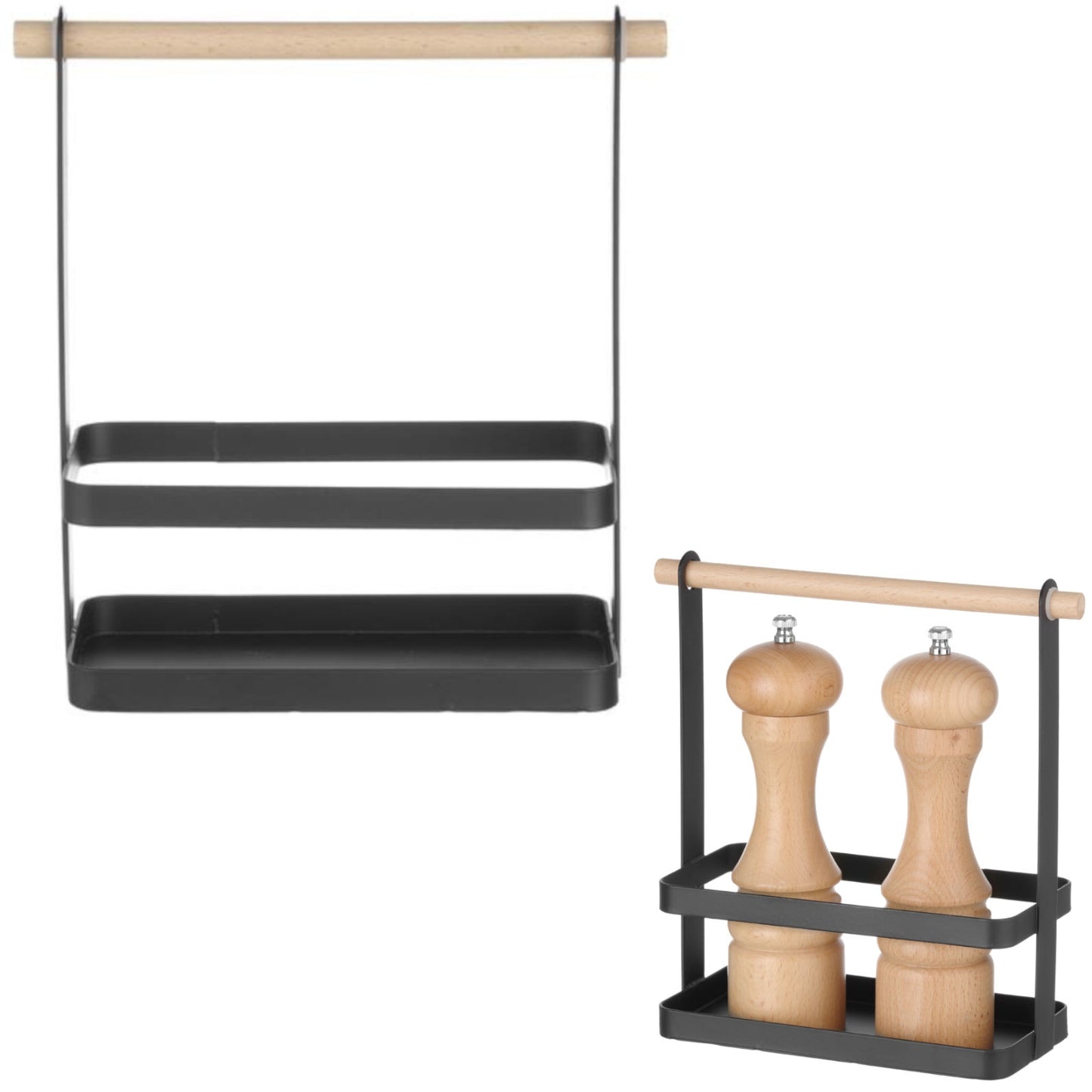 Tableware – Organizer table basket for spices with wooden handle - Carlat