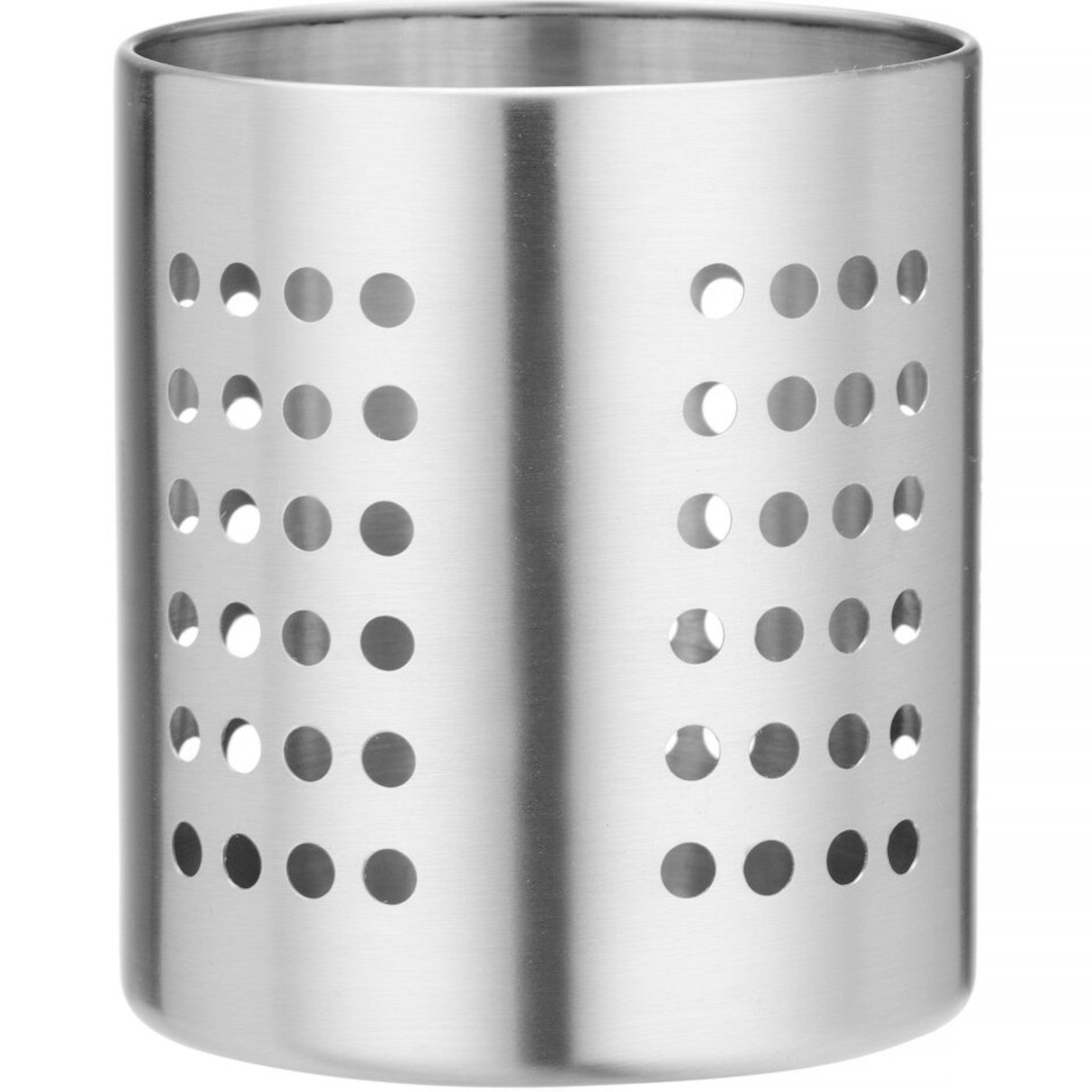 Tableware – Perforated cutlery container, STEEL diameter. 110 x 130 - Carlat