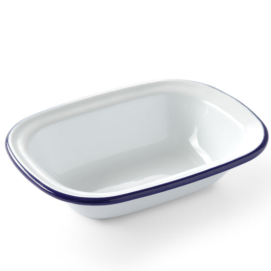 Tableware – Rectangular white enameled dish 175x130mm Hendi 621202 - Carlat