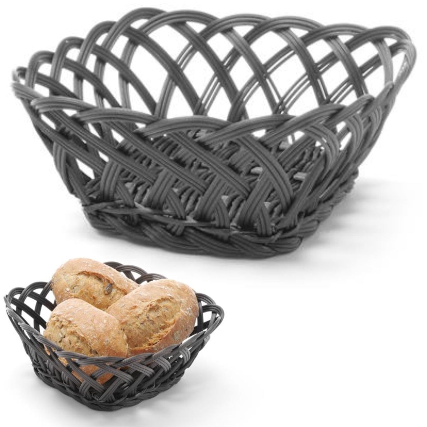 Tableware – Square braided container for fruit and vegetables - Carlat