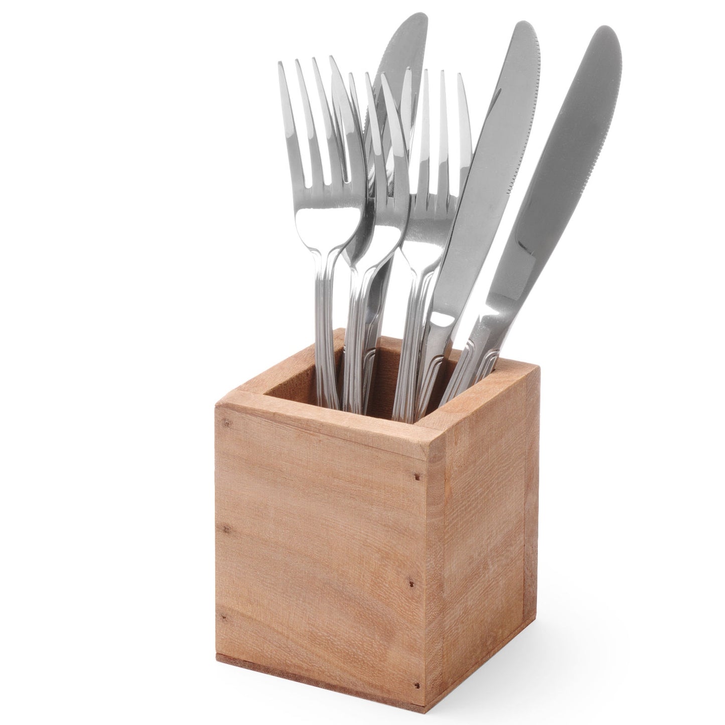 Tableware – Square wooden cutlery container 80x80x95 mm - Hendi - Carlat