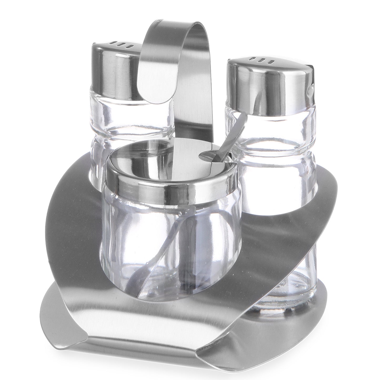 Tableware – Stainless steel salt pepper mustard spice set - Carlat