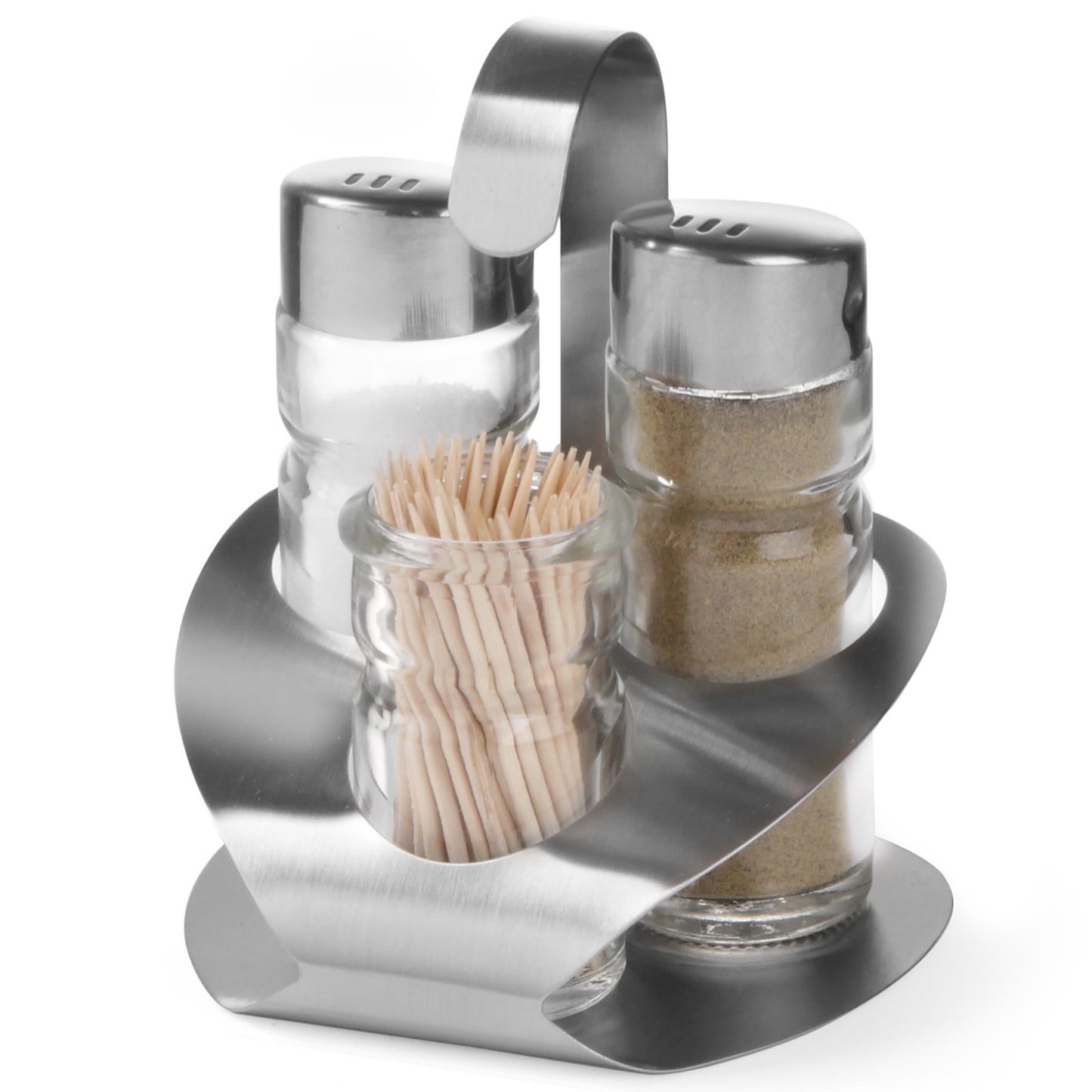 Tableware – Stainless steel seasoning set salt pepper toothpicks - Carlat