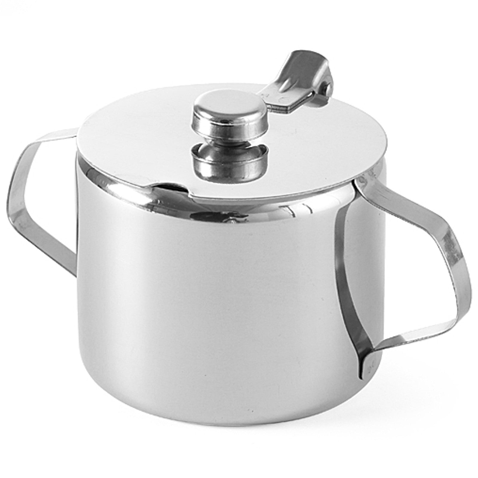 Tableware – Stainless steel sugar bowl with lid. 85mm 300ml - Carlat