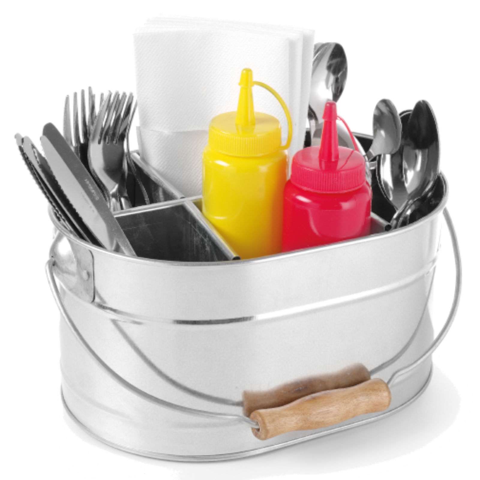 Tableware – Steel container for cutlery, sauces and napkins with - Carlat