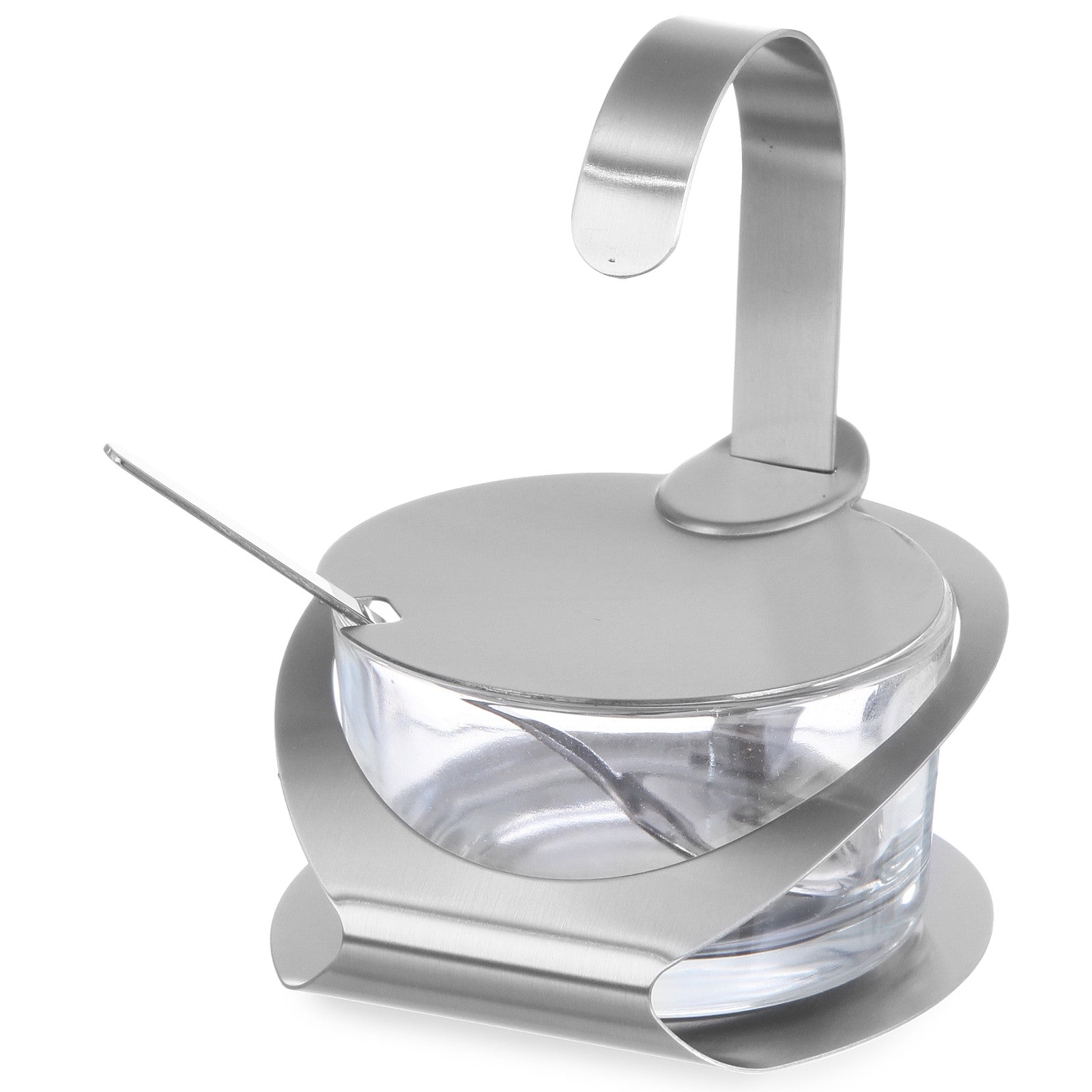 Tableware – Sugar bowl made of glass and stainless steel - Carlat