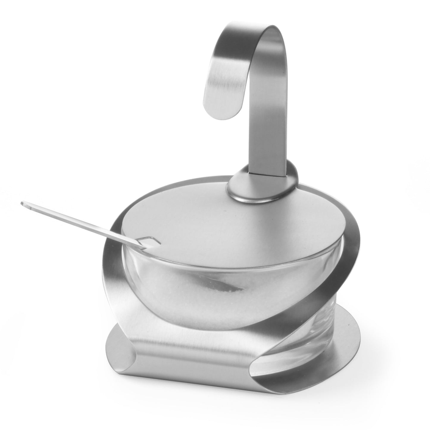 Tableware – Sugar bowl made of glass and stainless steel - Carlat