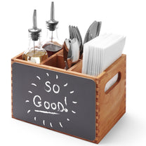 Tableware – Wooden menu container, cutlery, spices and writing boards - Carlat