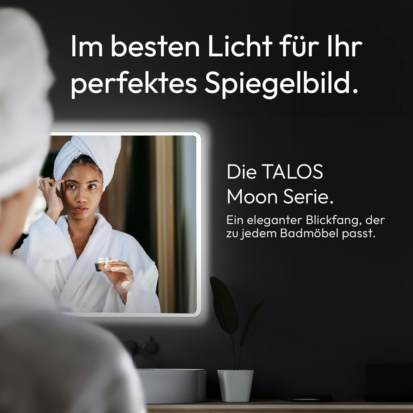 Talos Moon Bathroom Mirror - Carlat
