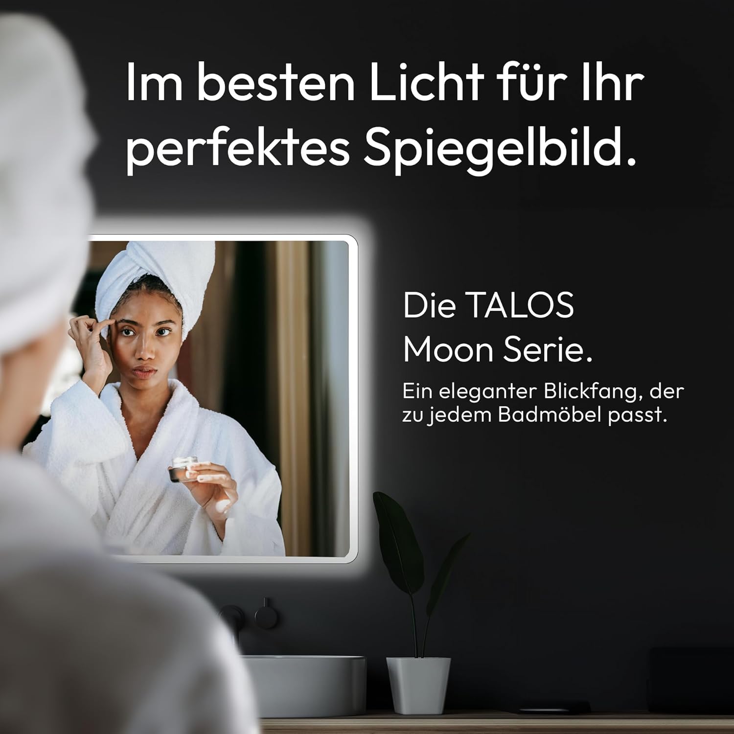 Talos Moon Bathroom Mirror - Carlat