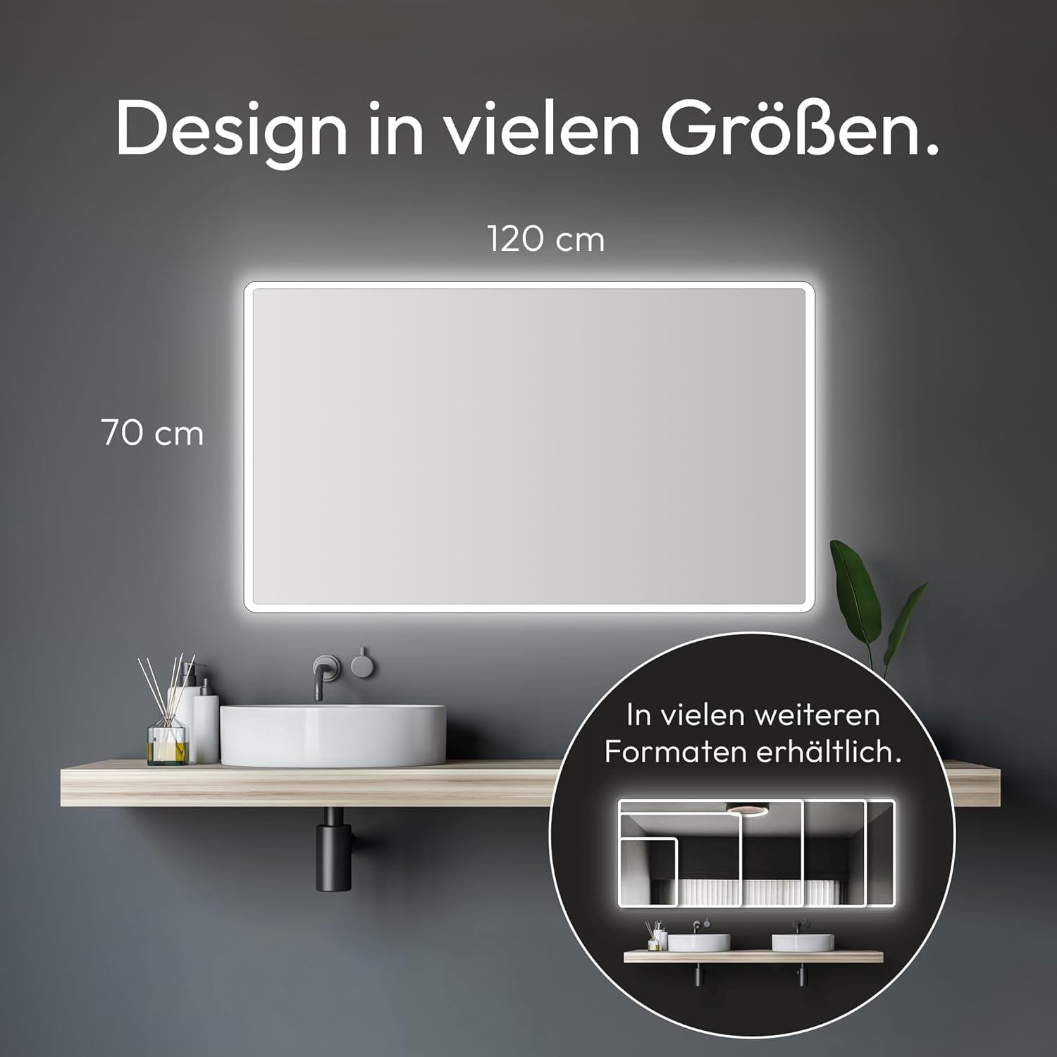 Talos Moon Bathroom Mirror - Carlat