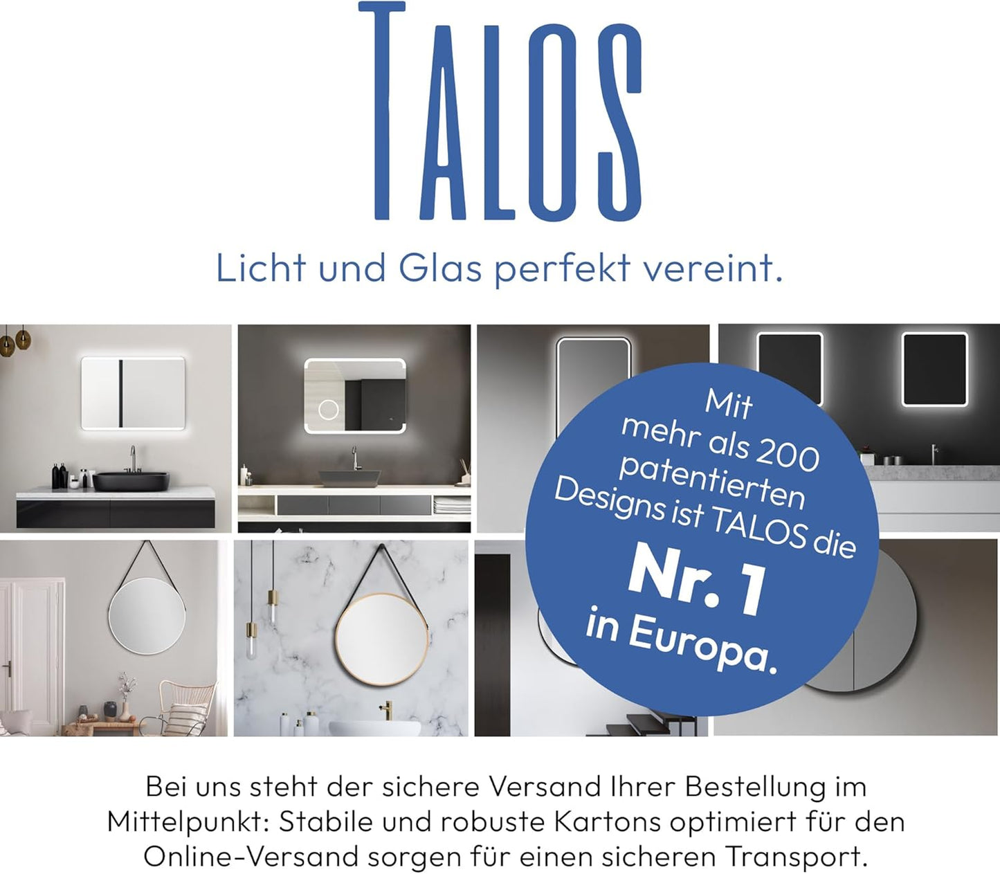 Talos Moon Bathroom Mirror - Carlat
