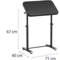 Tattoo armrest, height-adjustable, tiltable, 71 x 40 x 67-109 cm - Carlat