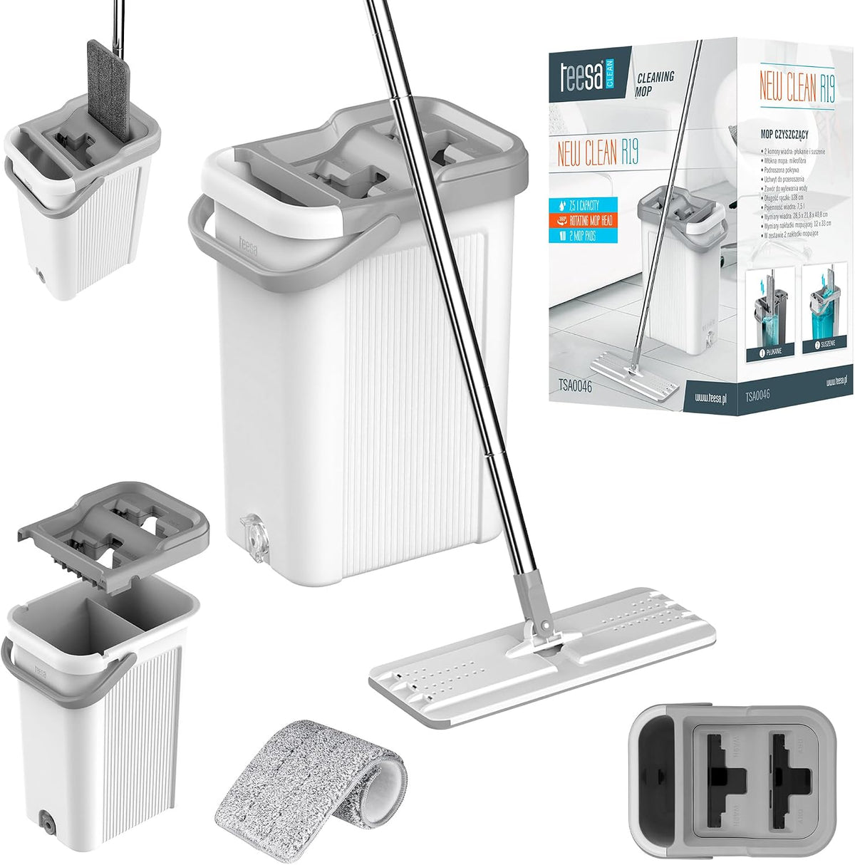 Teesa Easy Clean 2 Cleaning Mop - Carlat
