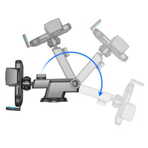 Telephone holder with telescopic shoulder up to the dashboard and black window - Carlat