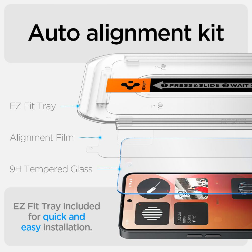 Tempered Glass for Nothing Phone 3A / 3A Pro Glas.tR EZ Fit - Transparent - Carlat