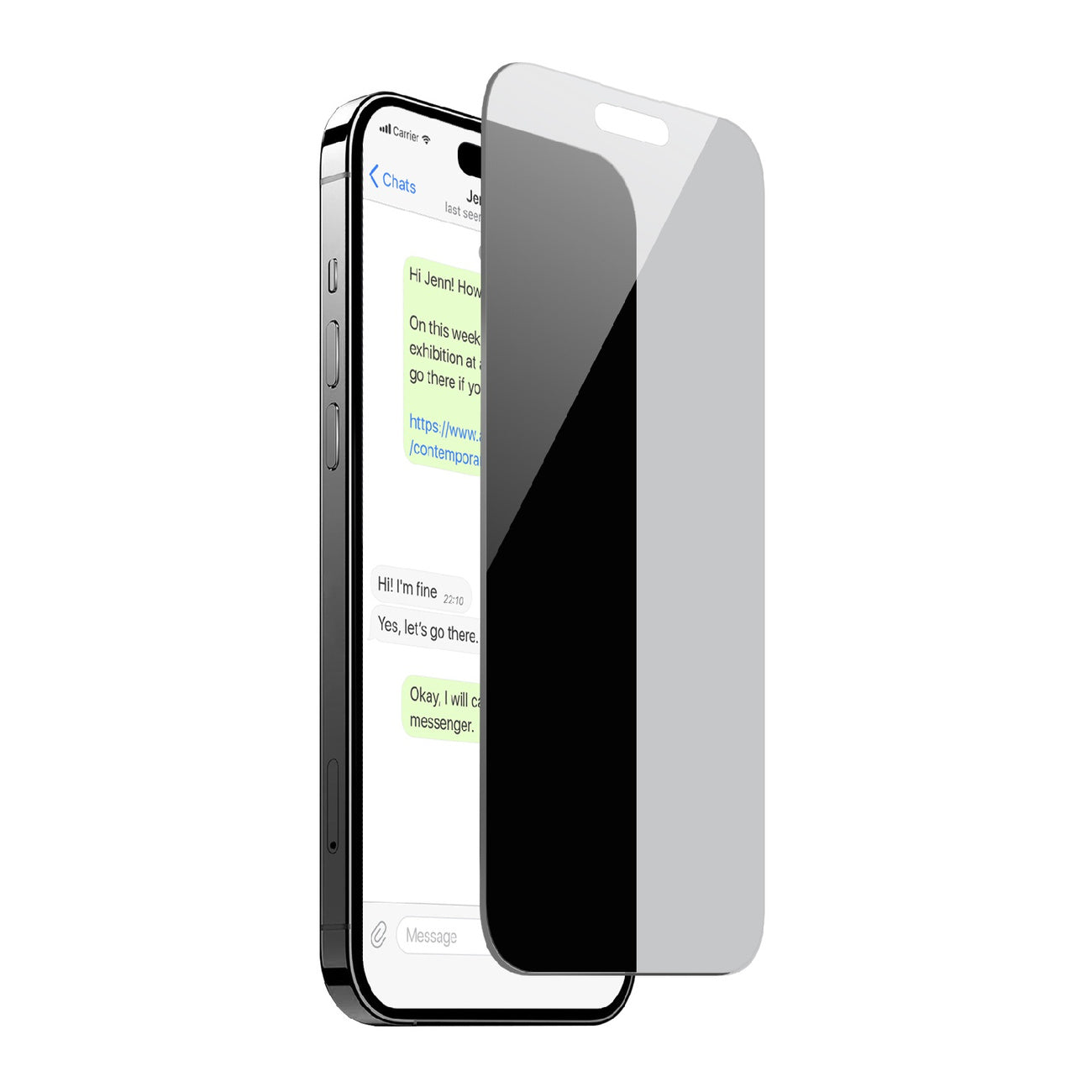 Tempered glass for iPhone 16 Plus / iPhone 15 Plus Privacy Tempered Glass - Carlat