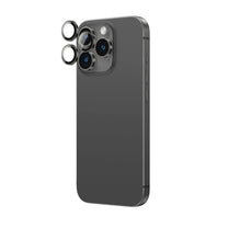 Tempered glass with camera lens frame for iPhone 16 Pro / 16 Pro Max - black - Carlat