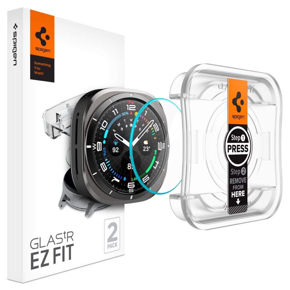 Tempered glass with mounting frame for Samsung Galaxy Watch Ultra 47 mm - 2 pcs. - Carlat